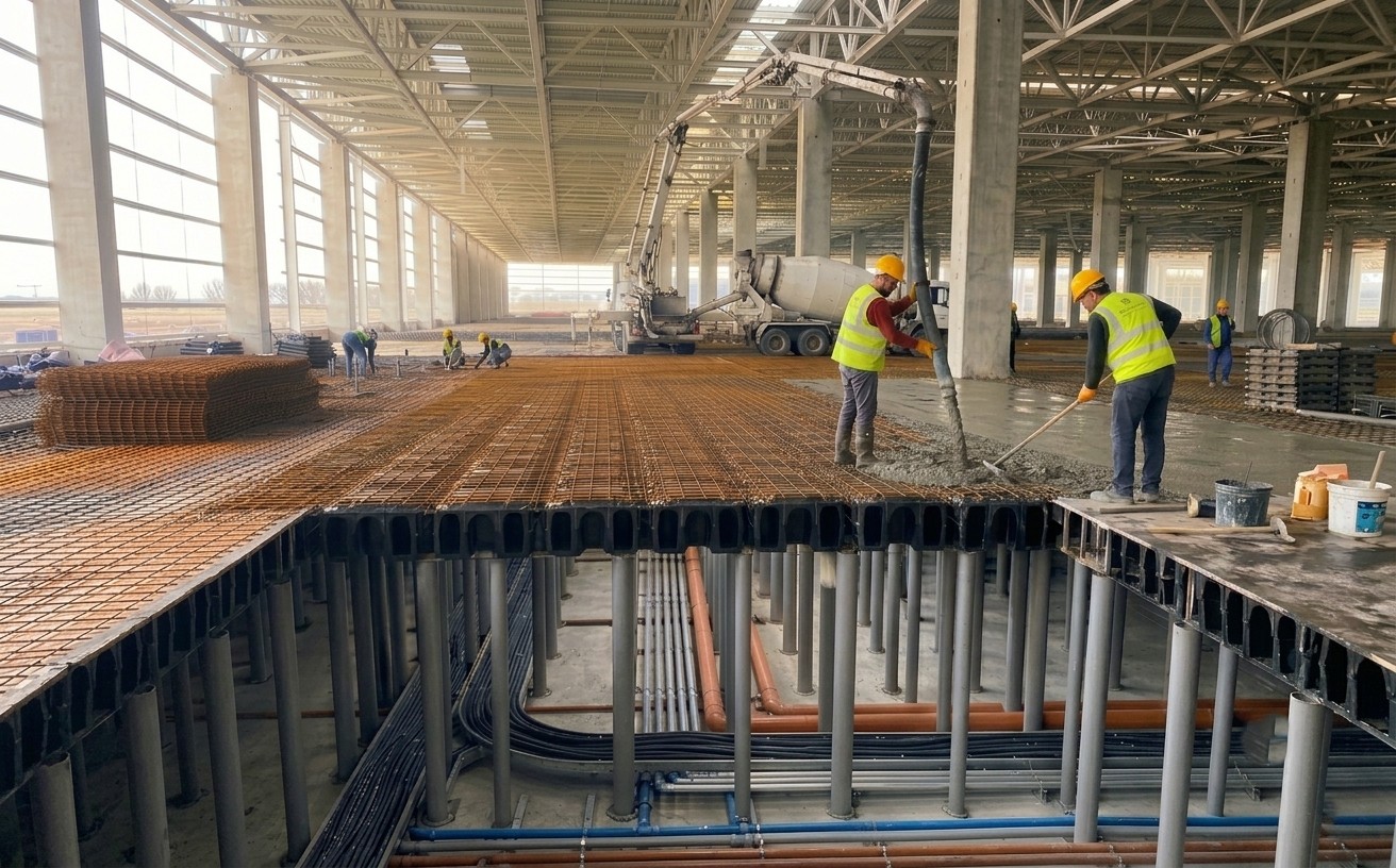permanent formwork system installation